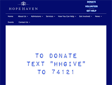 Tablet Screenshot of hopehaveninc.org